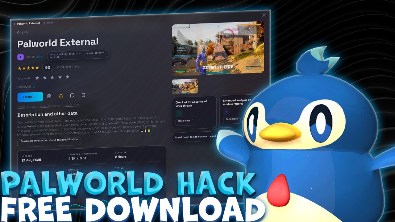 Palworld Hack | Palworld Cheat Engine | Auto-Farm + All PAWS | Palworld Mod Menu 2026