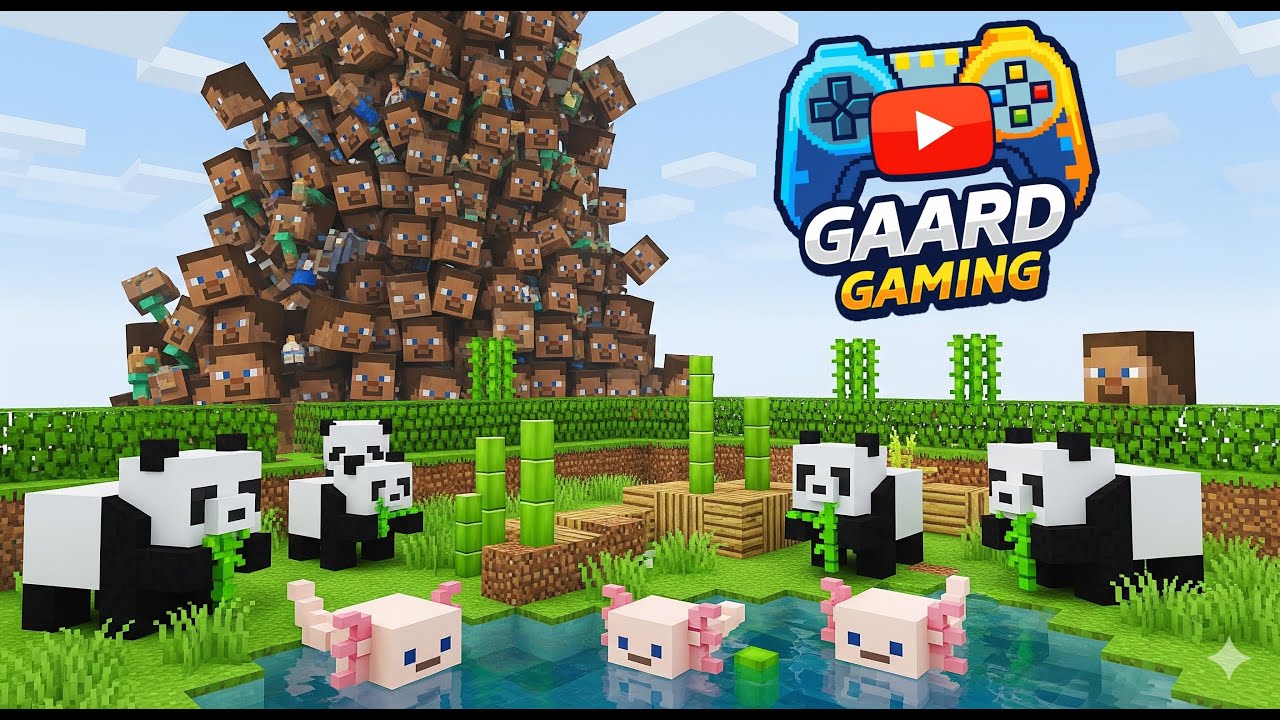 🤯 ZOO BLIVER TIL GIGA-STEVE TÅRN! | Pappa & Dave bygger amok i Minecraft! Zoo del 1 - Gaard Gaming