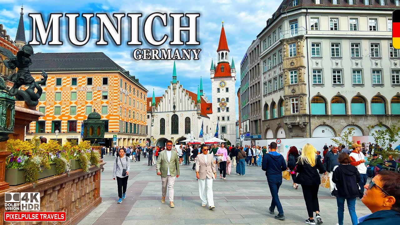 Munich, Germany | 4K Walk in Bavaria’s Most Beautiful City in Ultra HD