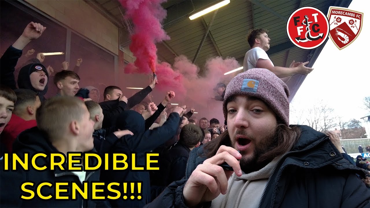 PYRO PARTY IN LANCASHIRE DERBY!!! 🧨 Fleetwood Town vs. Morecambe | Matchday Vlog