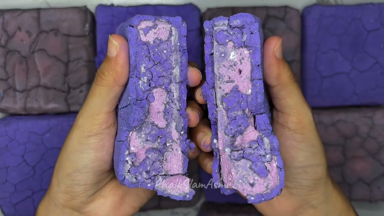 Lavender Pasted Blocks | ASMR | Satisfying | Stress Relief | Gymchalk