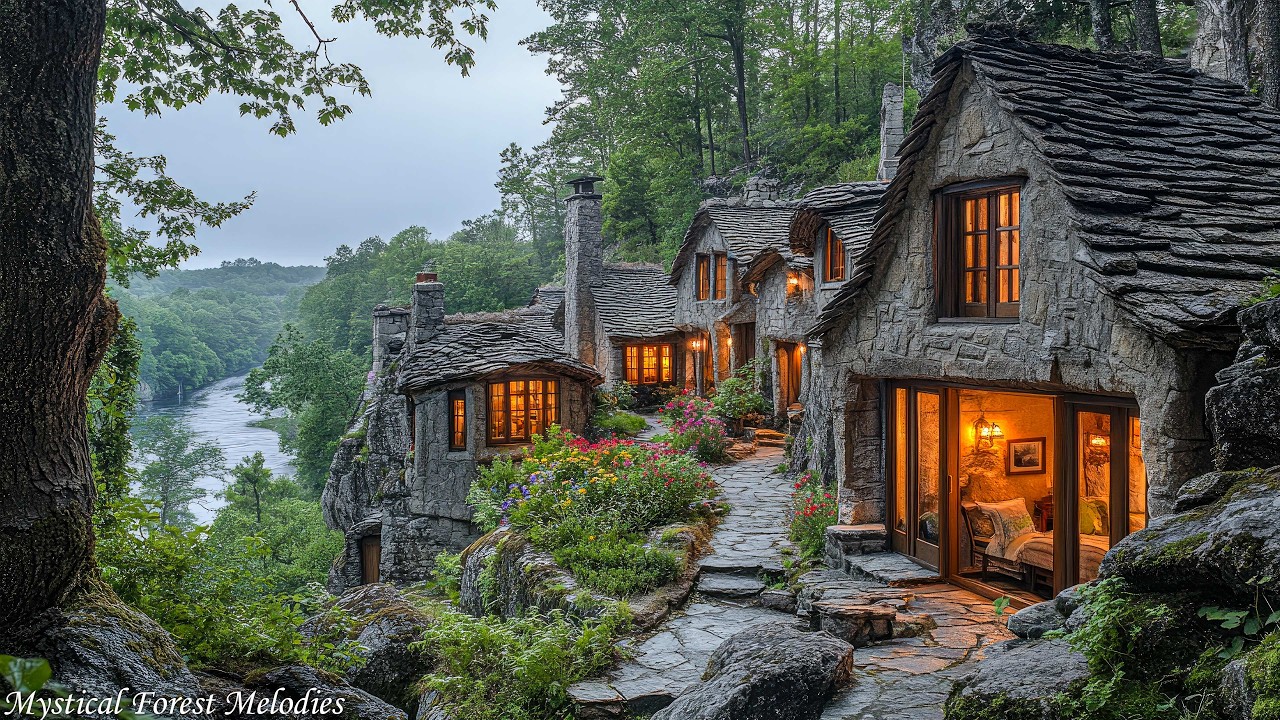 Celtic Music | Fantasy Cottage & Relaxing Nature Ambience |Fantasy Fairy Music for Study, Focus,Read