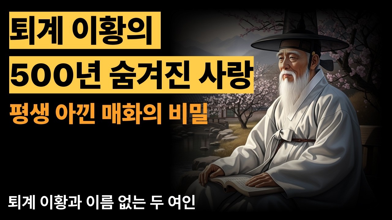 500년 숨겨진 사랑 퇴계 이황과 이름 없는 두 여인 평생 아낀 매화의 비밀 기생이 건넨 꽃