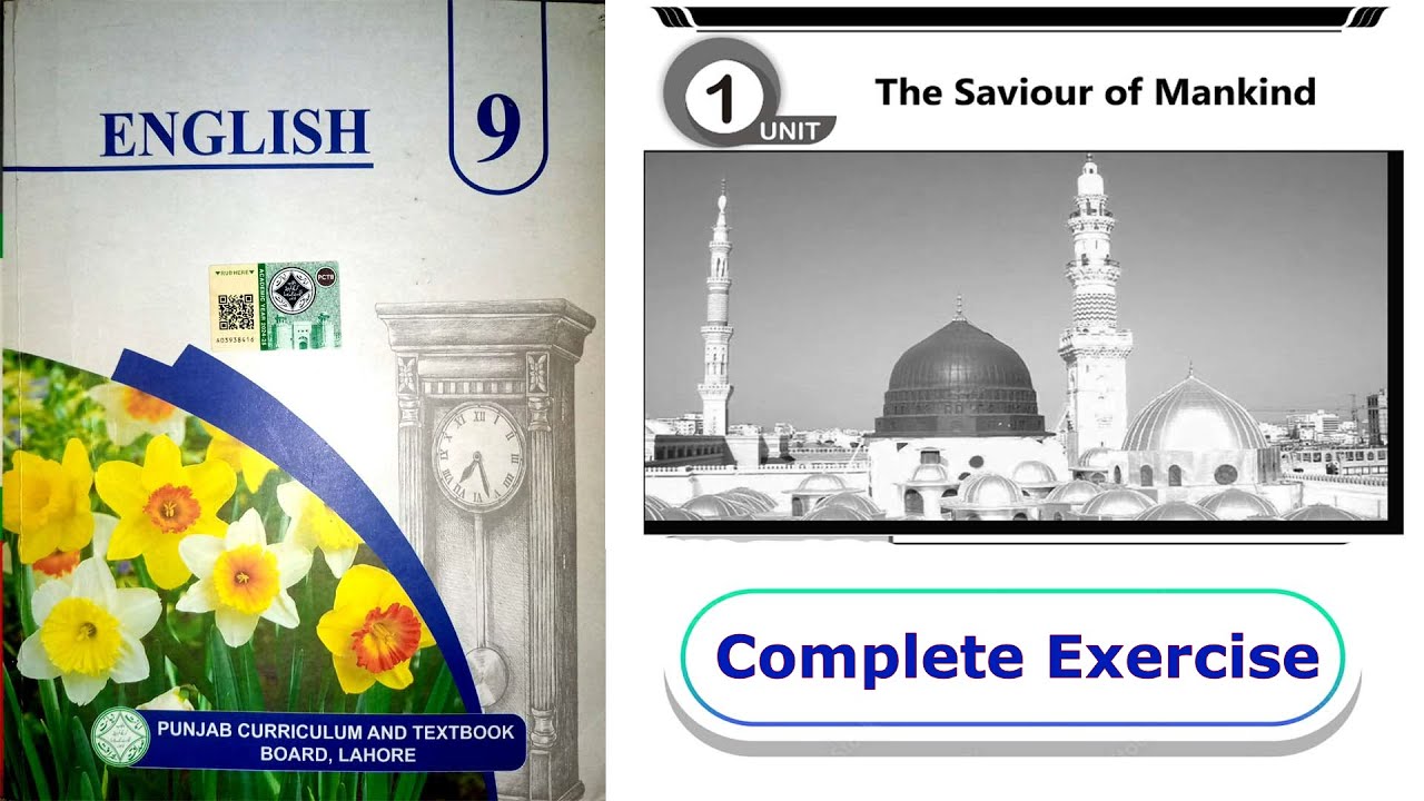 The Saviour of Mankind 9th Class Complete Exercise || Class 9 English Chapter 1 || New book 2025