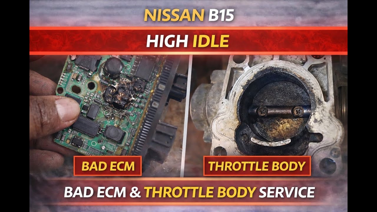 Тросовый привод дроссельной заслонки Nissan B15 QG15DE | Обслуживание дроссельной заслонки и диаг...