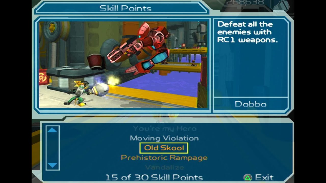 Ratchet and Clank 2 Going Commando Skill Point Planet Dobbo Old Skool