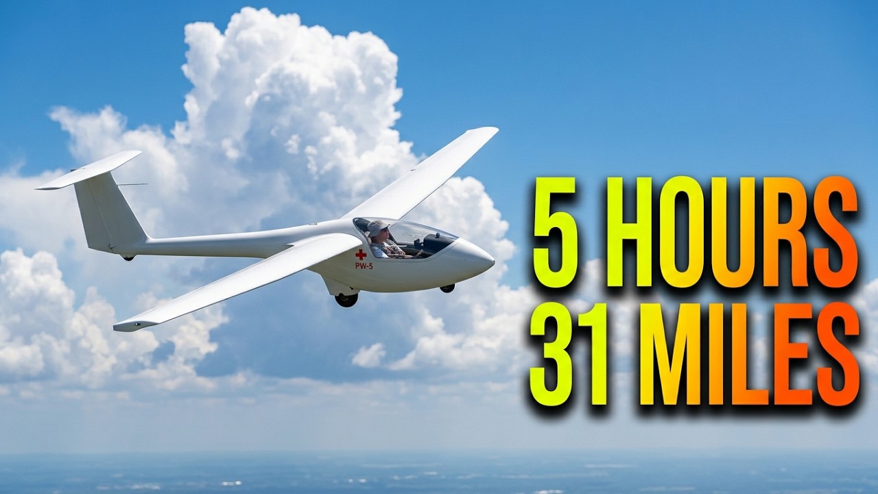 Flying the PW-5 Glider earning your SSA Badges which includes a 5 hr flight by Roy Dawson video