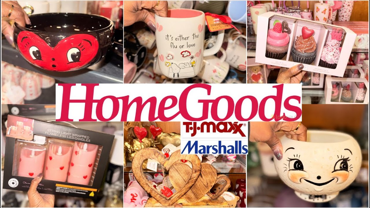 CHRISTMAS ISN'T EVEN OVER… BUT VALENTINE'S DAY IS HERE 💕 MARSHALL'S HOMEGOODS TJ MAXX