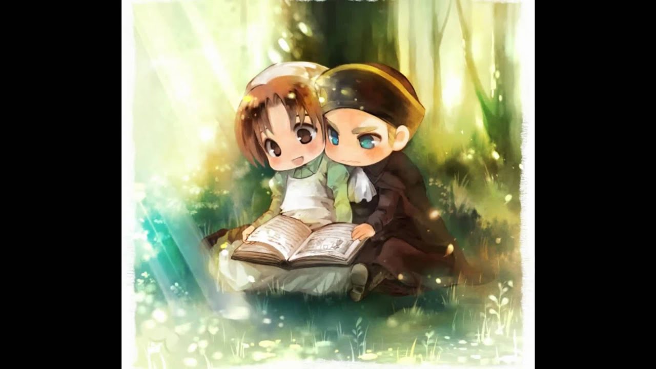 [APH] Gemany x Italy & HRE x Chibitalia- First Kiss