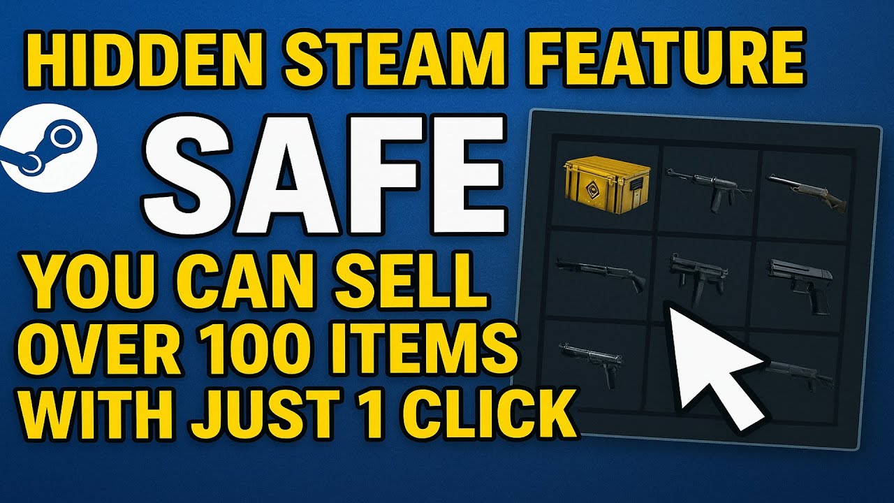 Как продать несколько предметов одним щелчком мыши на торговой площадке Steam — 100% безопасный с...