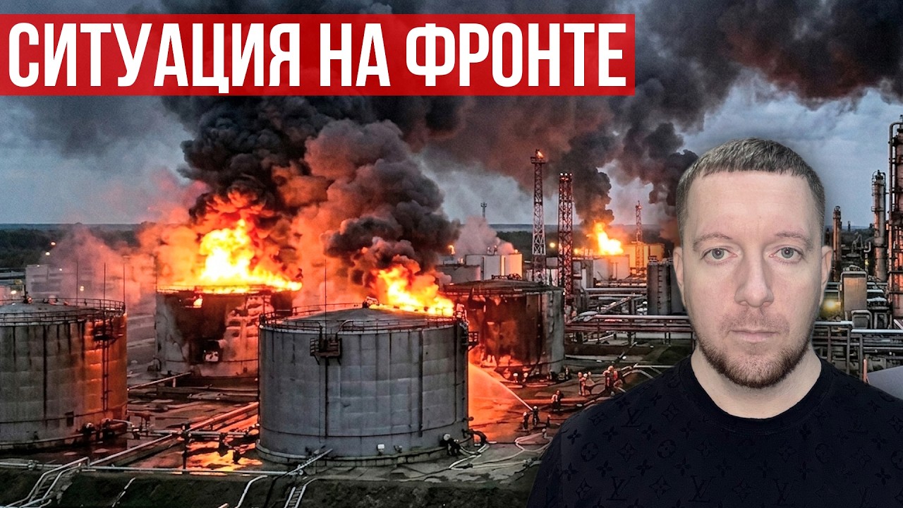 Украина бьёт по нефтяной инфраструктуре России. Контрнаступление ВСУ. Ситуация на фронте.