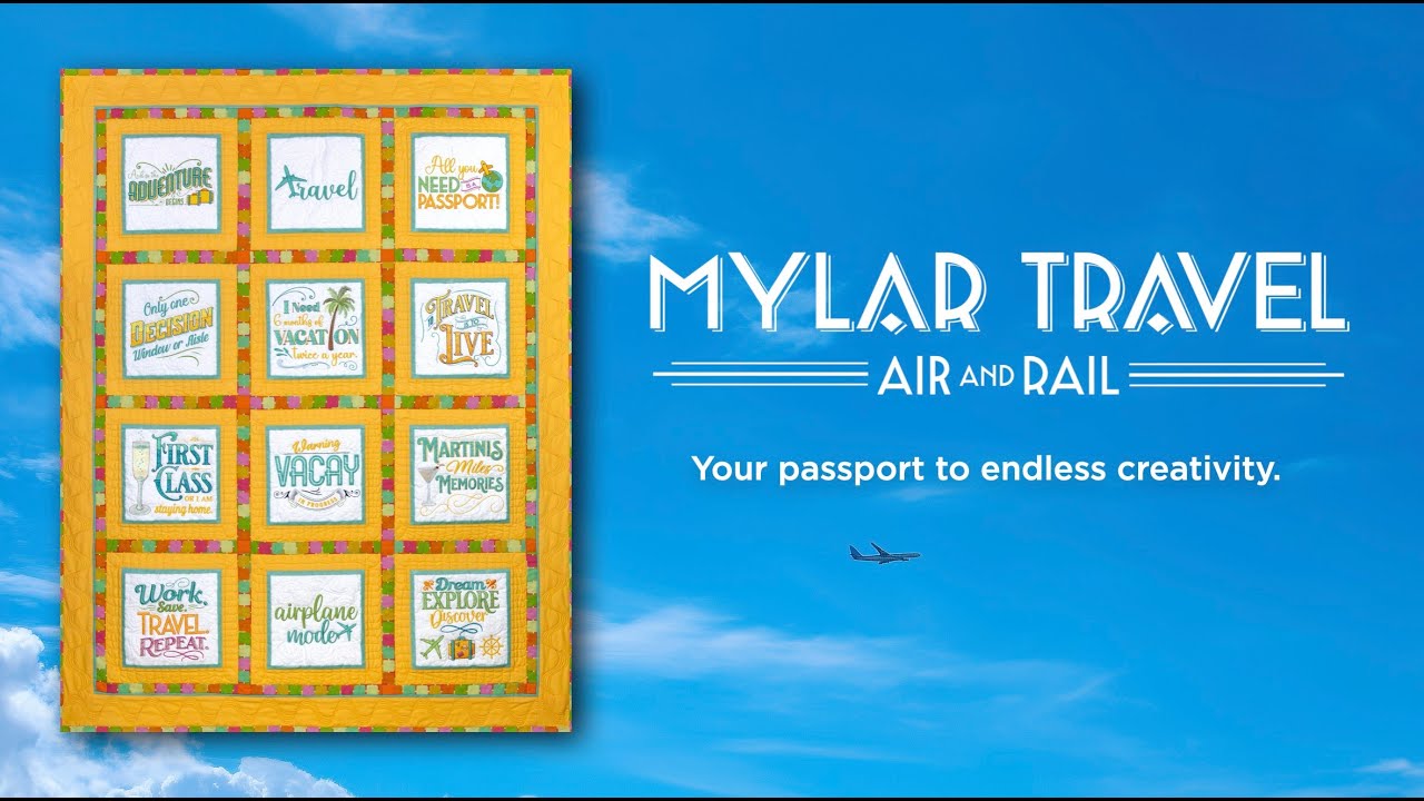 Mylar Travel Air and Rail Embroidery Design Collection