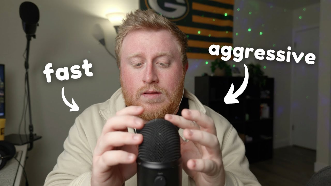 Fast & Aggressive ASMR - Hand Sounds, Mic Sounds, Tapping, and Rambling