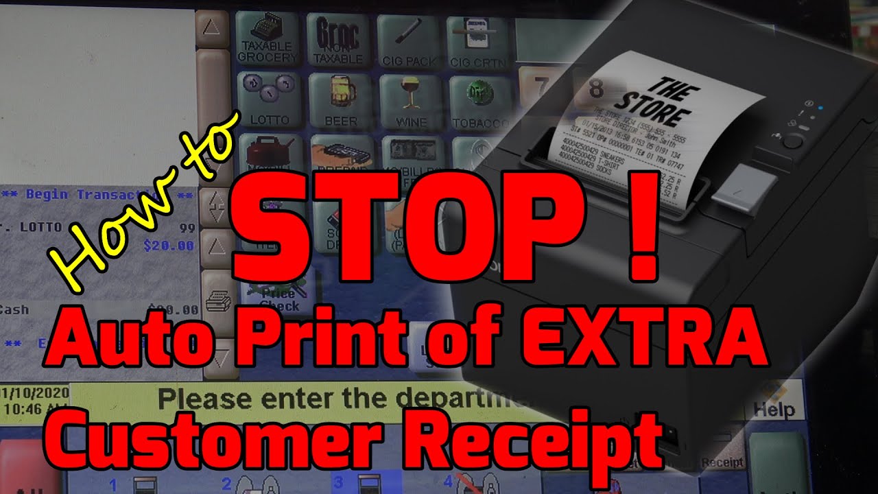 How to stop automatic customer copy printout on credit/debit card transaction in Gilbarco Passport