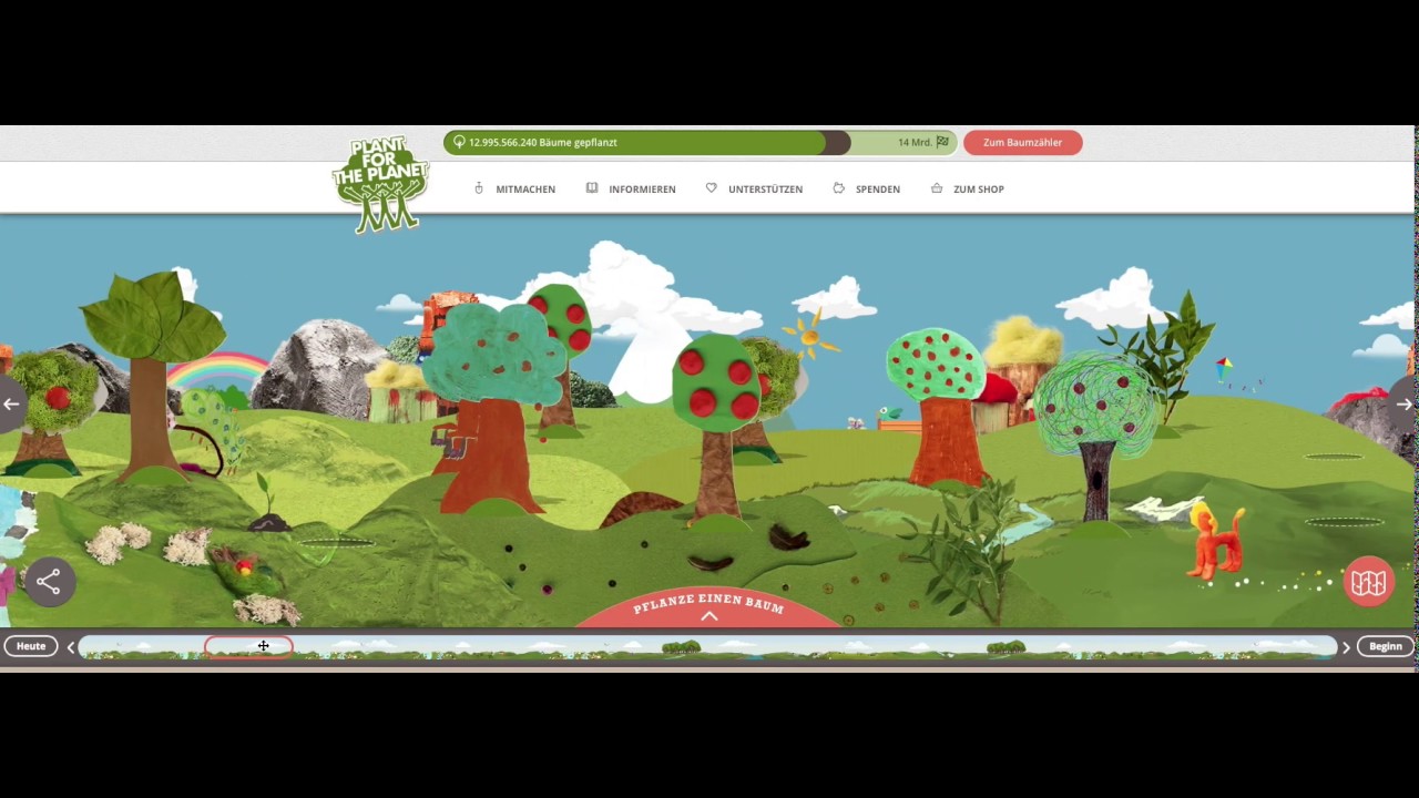 Plant for the Planet - Interaktive Baumwelt | Demodern Digital Agency