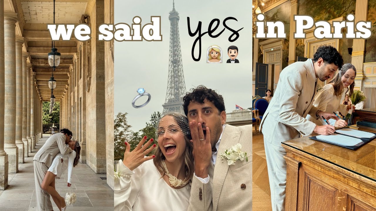 our mini Paris wedding 💍✨ // + a surprise bike ride around the city