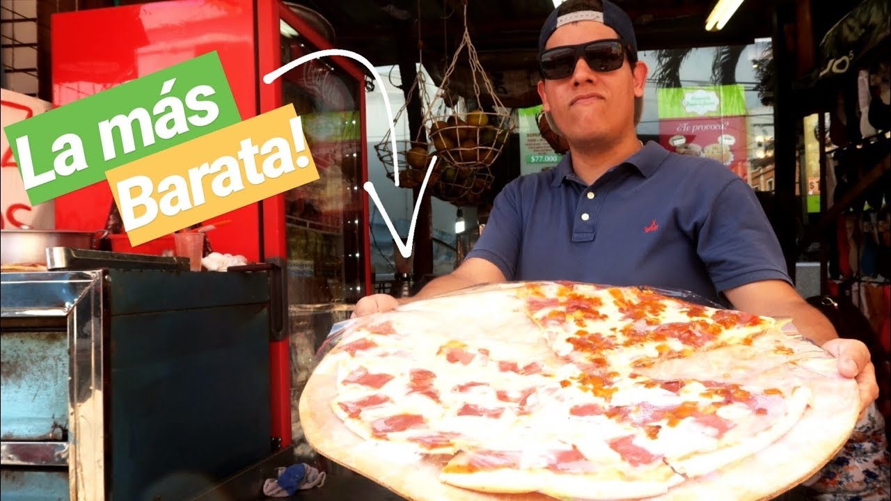La PIZZA más BARATA de toda BARRANQUILLA 💲🍕Comida de Colombia