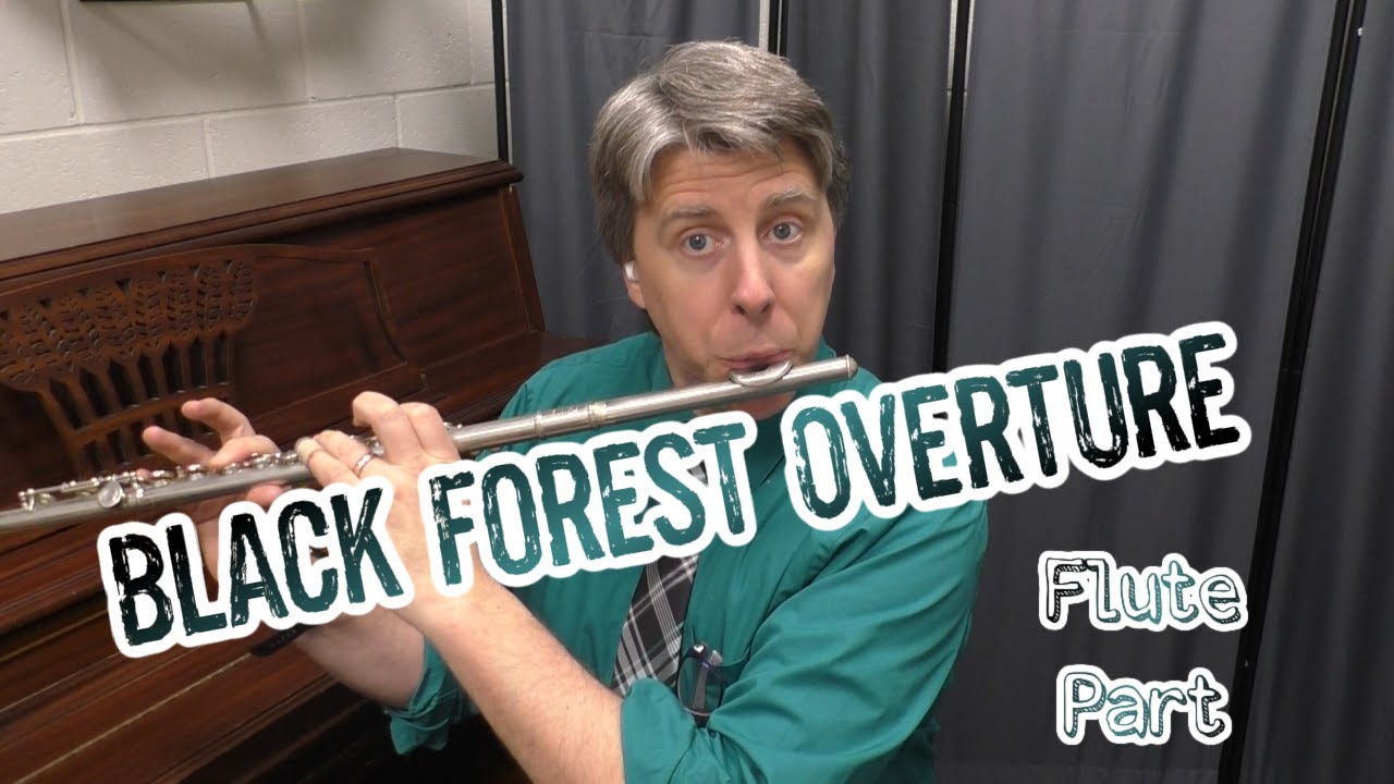Black Forest Overture 3- Flute Practice video - play along