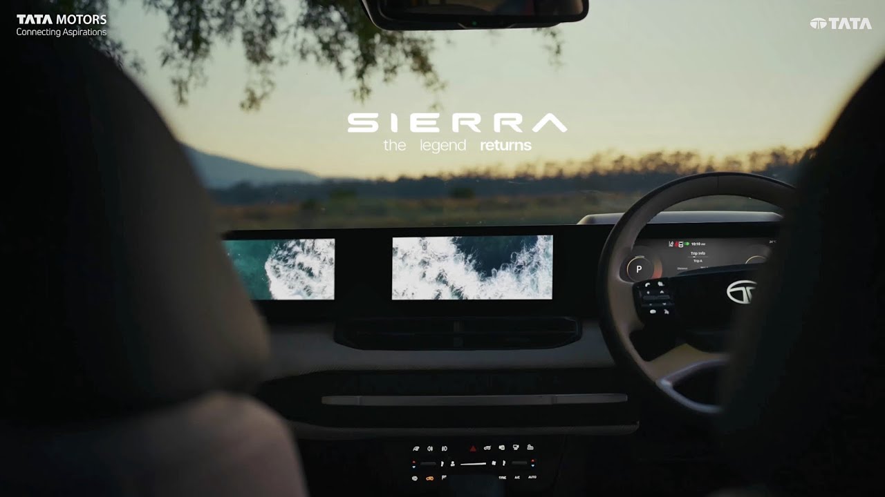 Tata Sierra Interiors Revealed - Official Teaser - 3 Screens - Tata Sierra 2025 