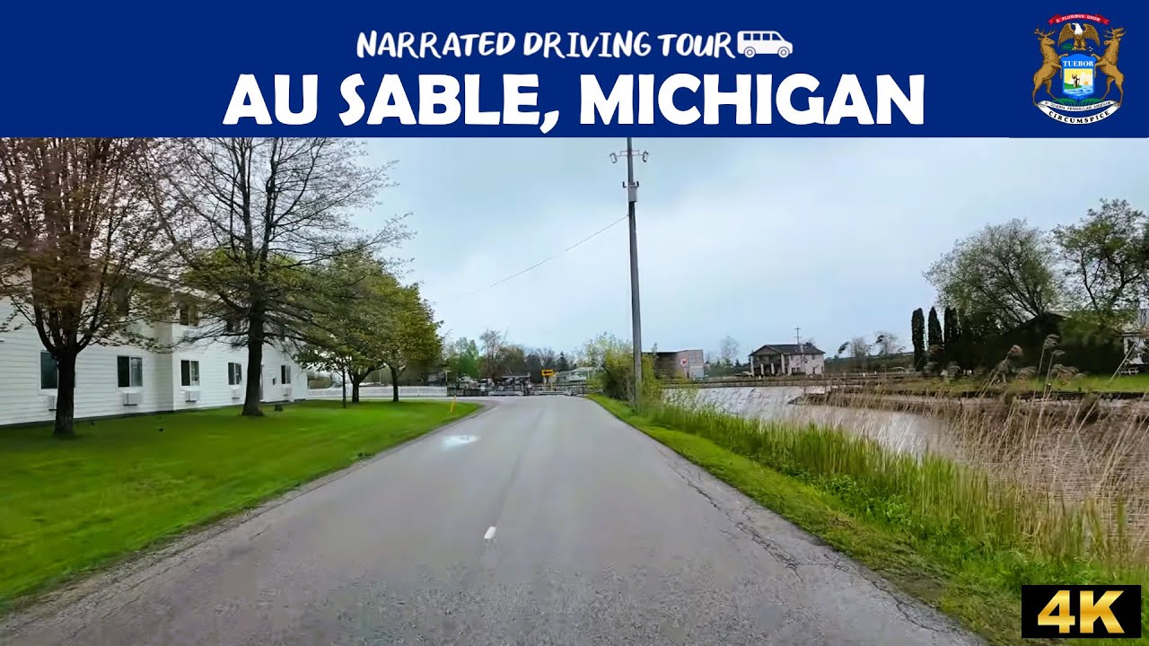 🚗 Au Sable, Michigan 🌅 4K Drive