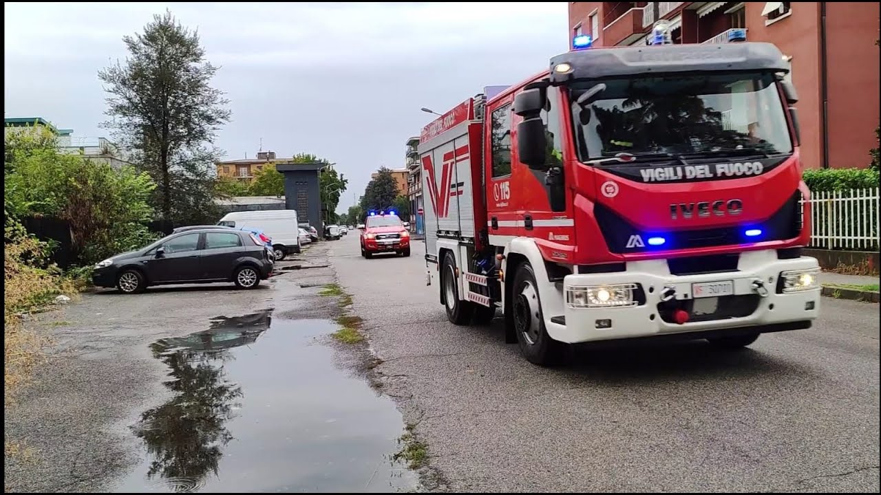 [ALBERO SU TRALICCIO ALTA TENSIONE] Arrivo APS City2020 + FORD RANGER + AS Monza in sirena! (Muggiò)