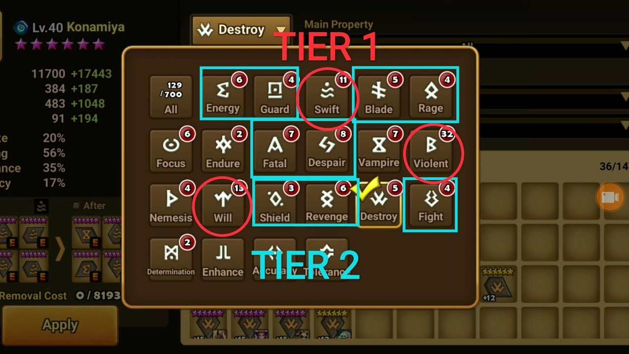 RUNAS: Explica&ccedil;&atilde;o e demonstra&ccedil;&atilde;o de runas TIER 2/1