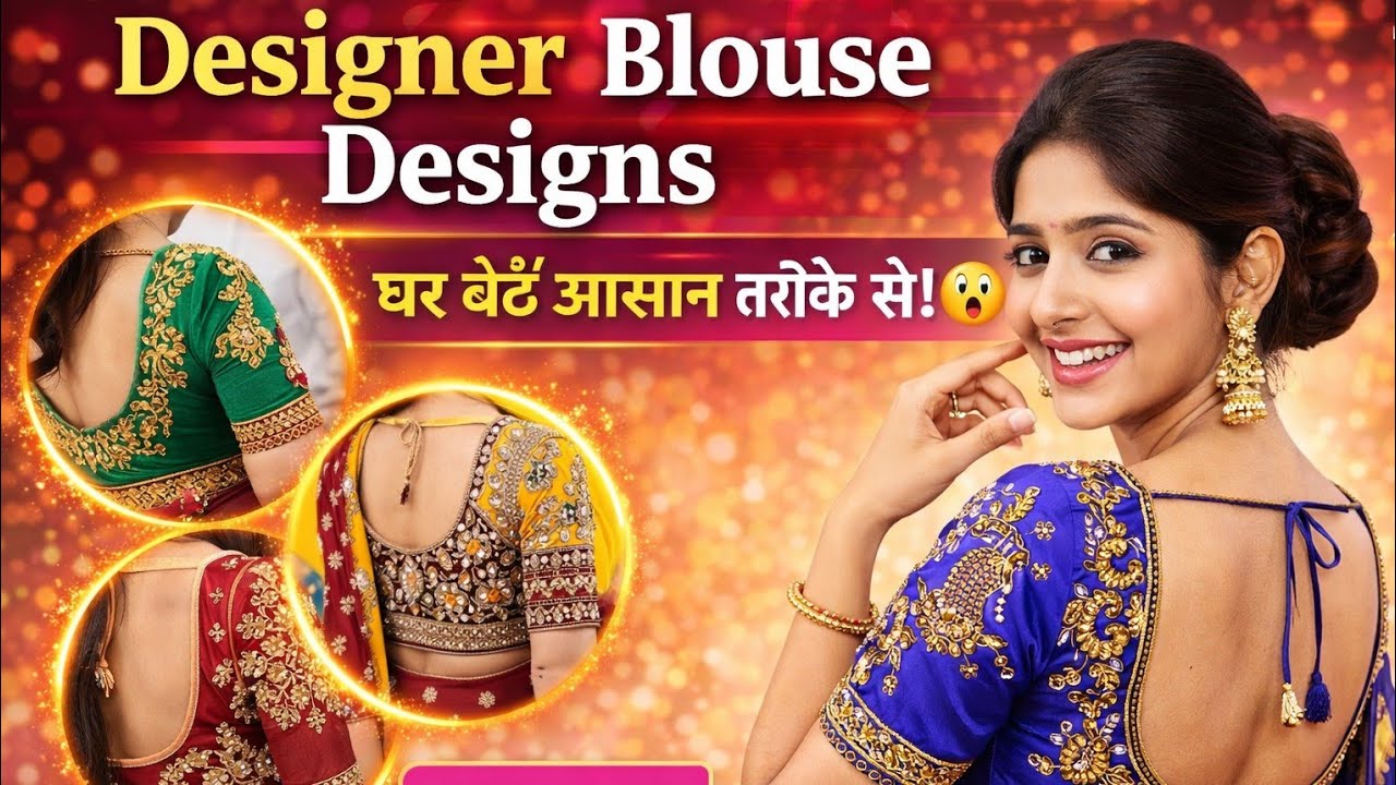 Latest😱 Blouse Design 💁Ideas 2026 | Stylish🔥💙 Blouse Back Design👌