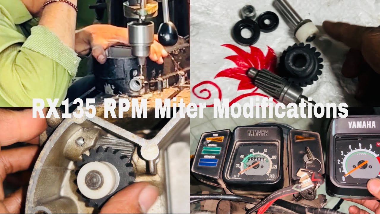 How To Install RXZ Miter In RX100 & RX135 | RX135 RPM Miter Modifications | RX Side Panle Lathe Work