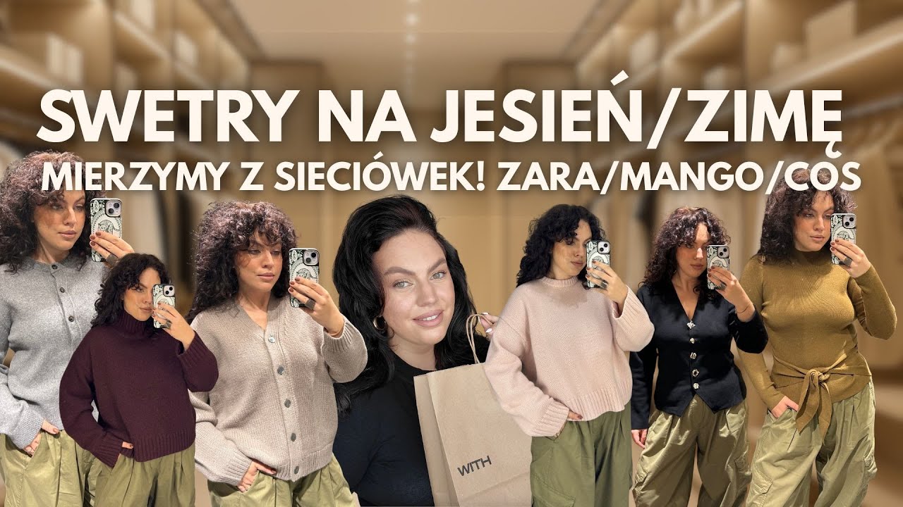 Mierzymy swetry z sieciówek! Kaszmir, wełna i hity na jesień 🍂 Zara, Mango, Massimo Dutti, COS