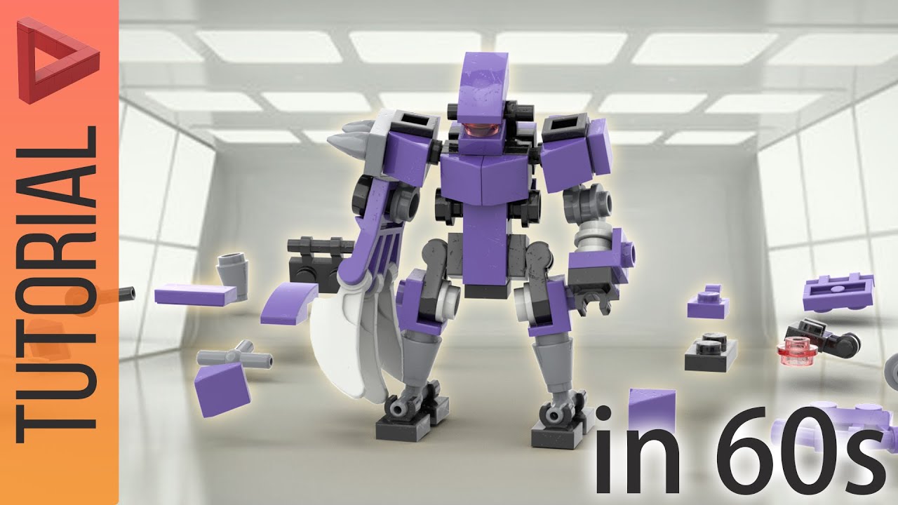 LEGO Mech :  Violet Claw Mech Building Tutorial Animation🤖#legomoc #legomech