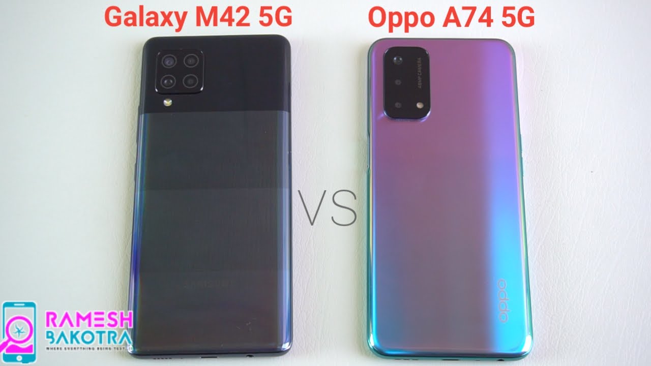 Samsung Galaxy M42 5G vs Oppo A74 5G SpeedTest and Camera Comparison