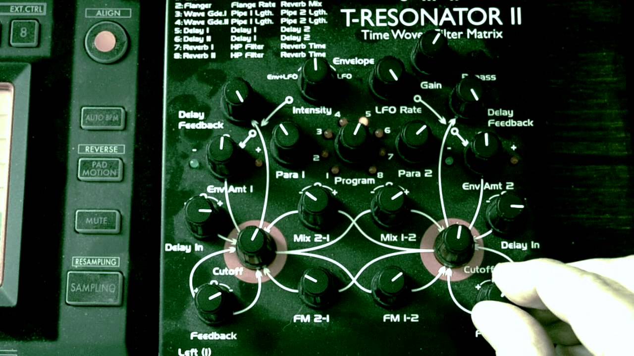 T-Resonator Tutorial: Delay 1 (Source: MFB Tanzbär)