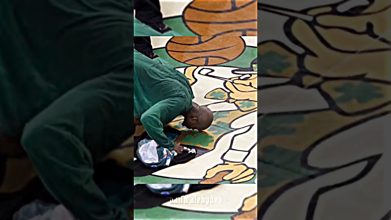 Respect for Pierce & KG for doing this on Celtics Logo &hearts;️☘️ #shorts