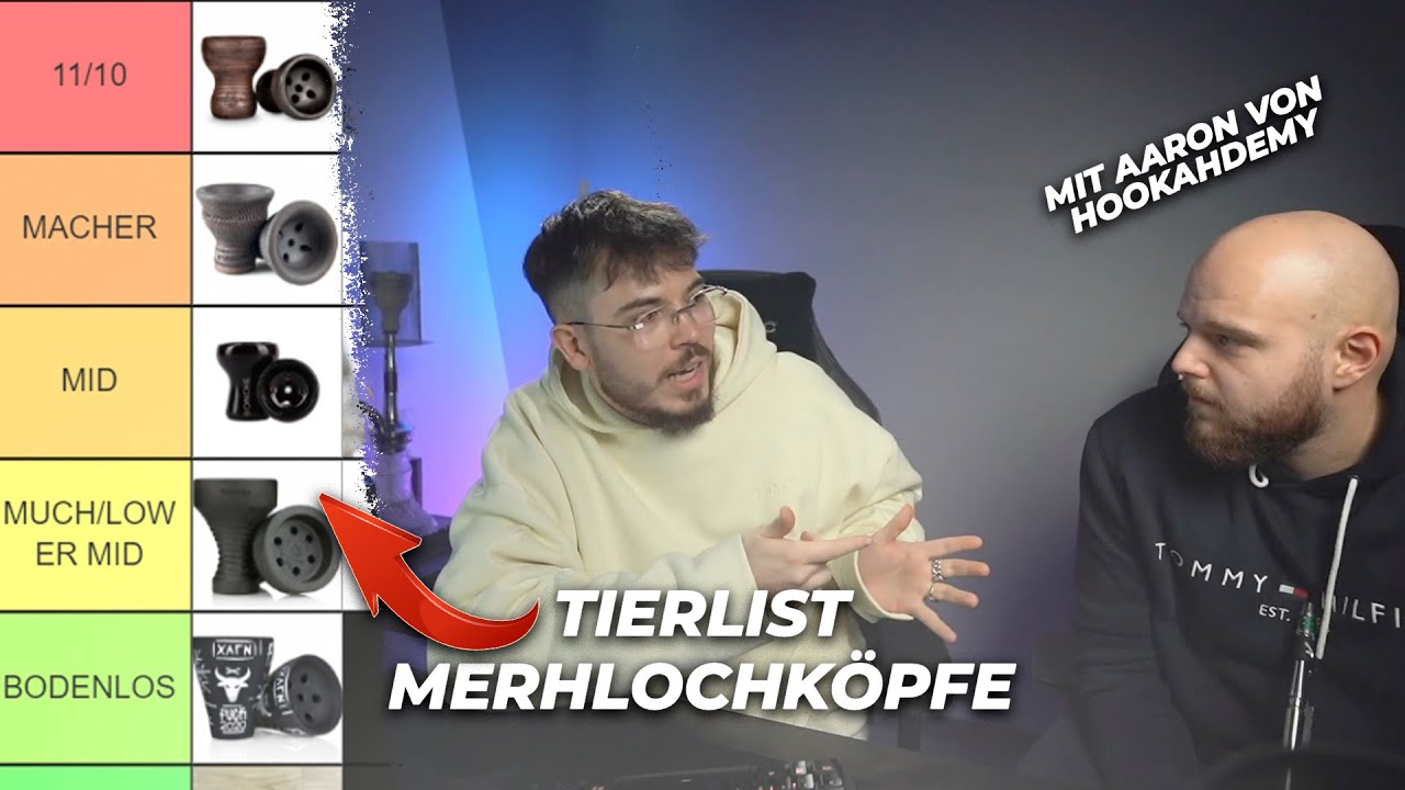 DIE BESTEN MEHRLOCHKÖPFE im Shisha-Bereich ⭐️ - TIER LIST SPECIAL! w/ Aaron