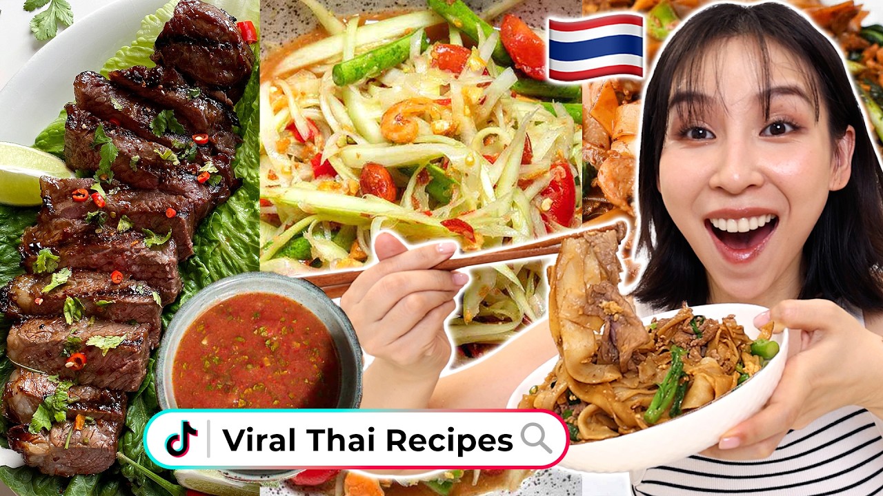 I Tried the Most Viral Thai Recipes on TikTok&hellip; WOW 🇹🇭✨