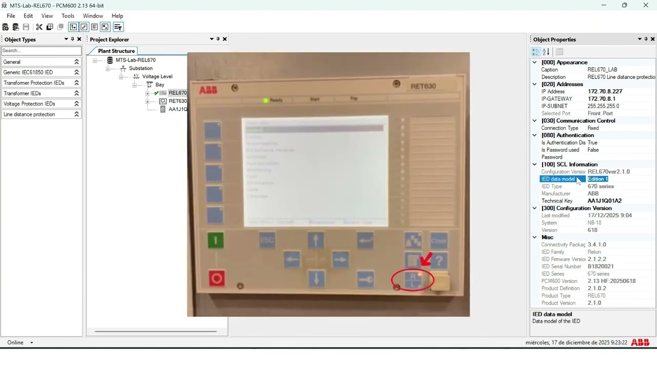 ABB REL670 – 17: Suscripción mensaje GOOSE