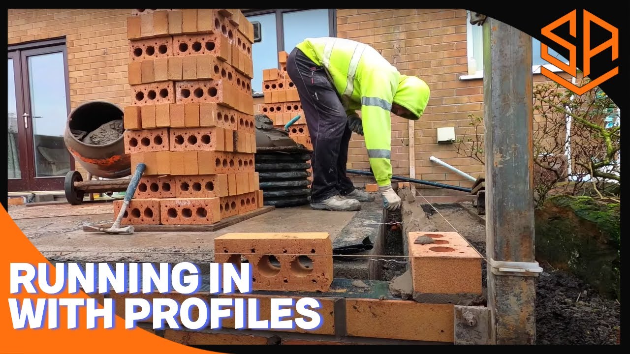 RUNNING IN FACE BRICK WITH PROFILES .. EXTENSION PART 4