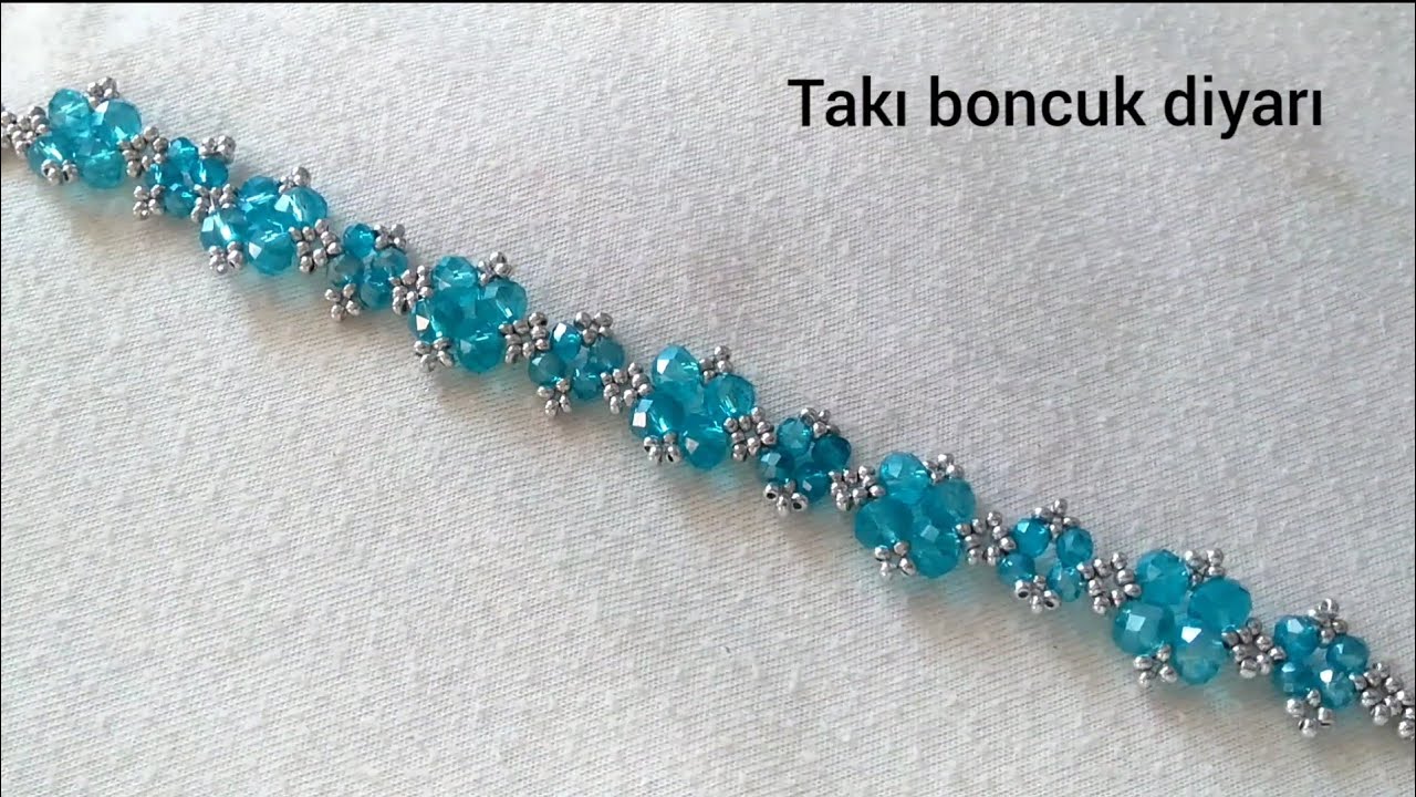 Kristal boncuk bileklik nasıl yapılır. Bileklik yapımı /Crystal bead bracelet making /takı