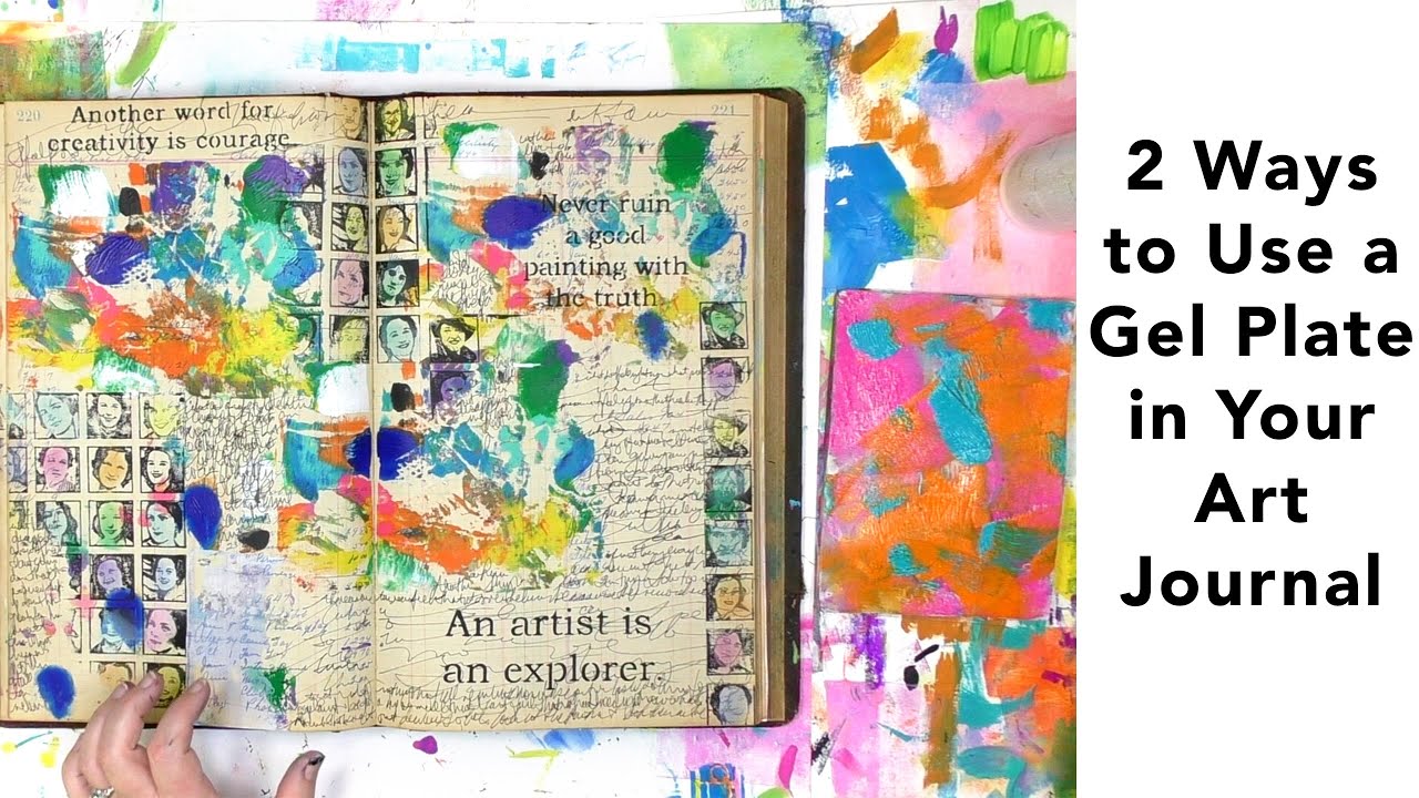 2 Ways to Use a Gel Plate in Your Art Journal