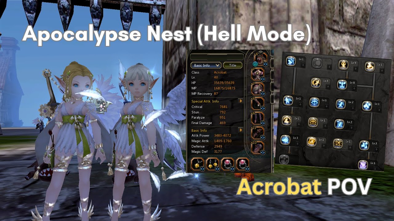 HIGHEST TIER DPS ON THIS META! Apocalypse Nest Hell Mode - Acrobat POV | Dragon Nest Classic