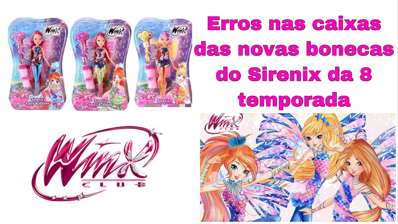 Erros nas caixas das novas bonecas do Sirenix da 8 temporada