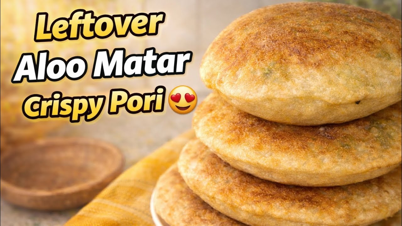 100th Video Special 🎉| Leftover aloo matar ki ye pori 1 bar bana li to  her bar banaoge 😍🧑‍🍳