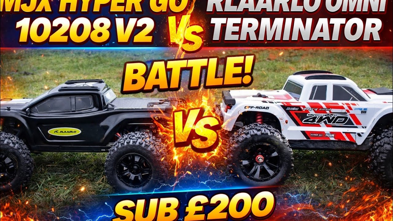 MJX Hyper Go 10208 V2 vs Rlaarlo Omni Terminator 💥 SUB £200 BASHER BATTLE!