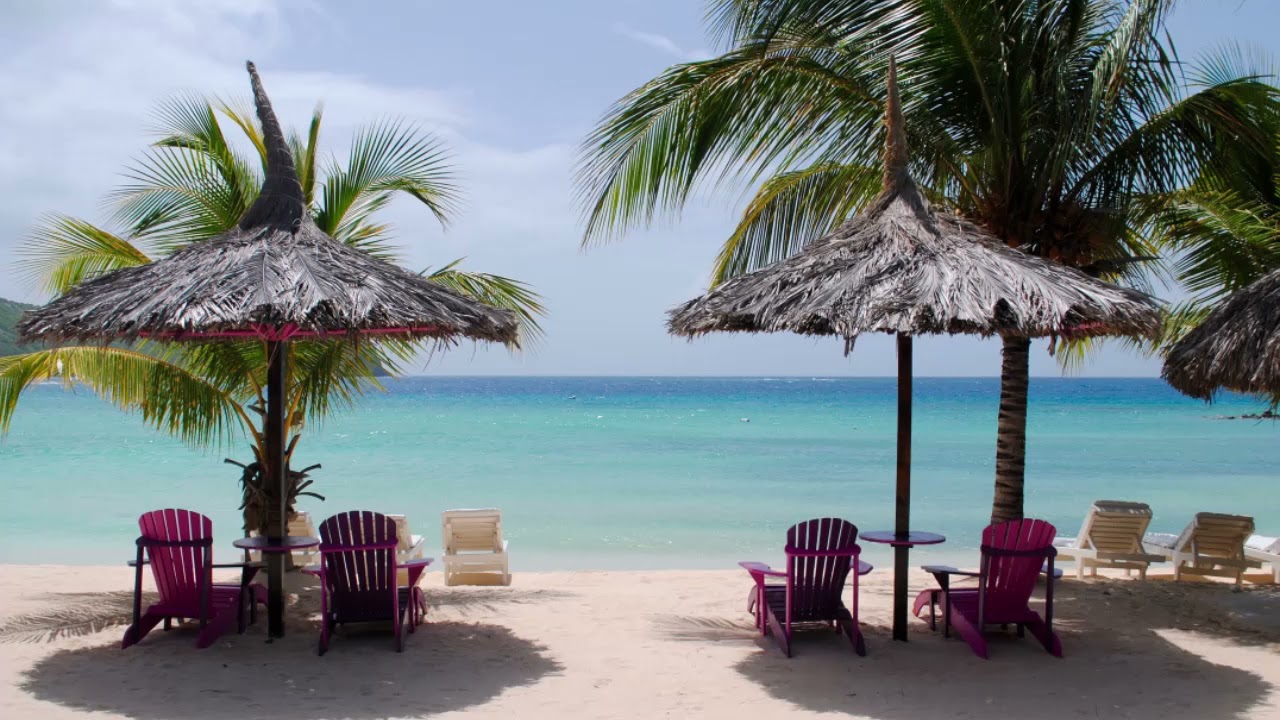 Sonido Ambiente de un Resort en una playa del Caribe (8 HORAS)🏝️ // Relajarse Meditar Dormir
