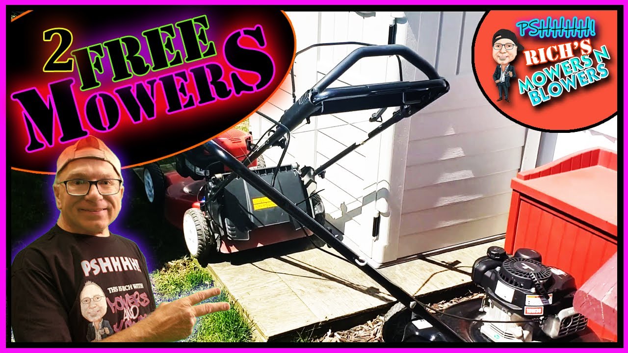 2 Free Lawn Mowers Toro Recycler Personal Pace Yard Machines P520 Rich's Mowers N Blowers