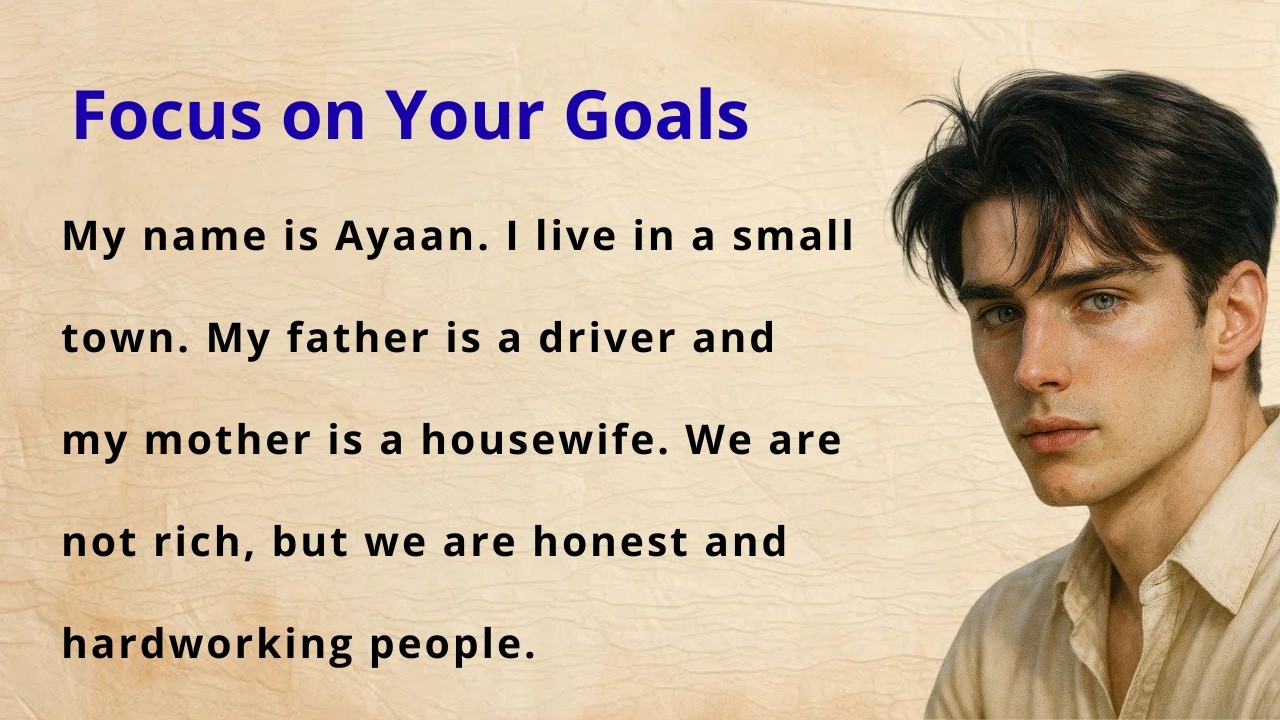 Learn English Through Story | Focus on Your Goals | Motivational English Story