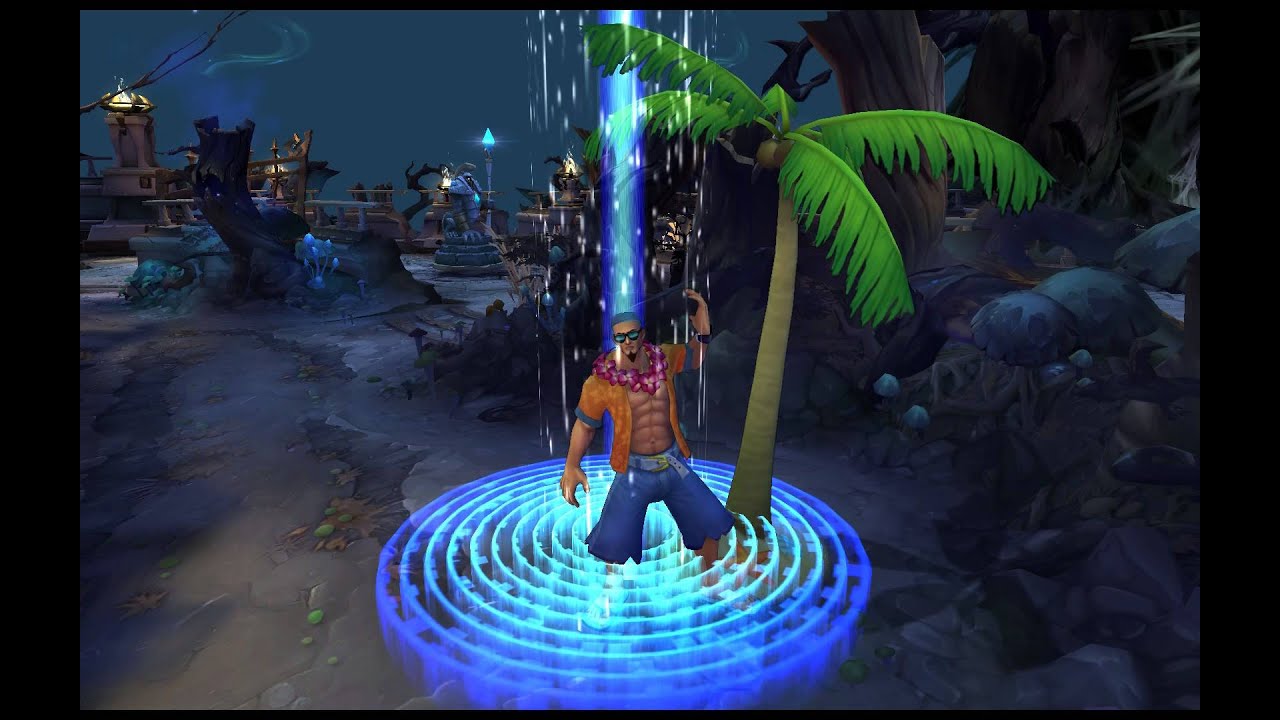League of Legends - Pool Party Lee Sin (Recall Animation)