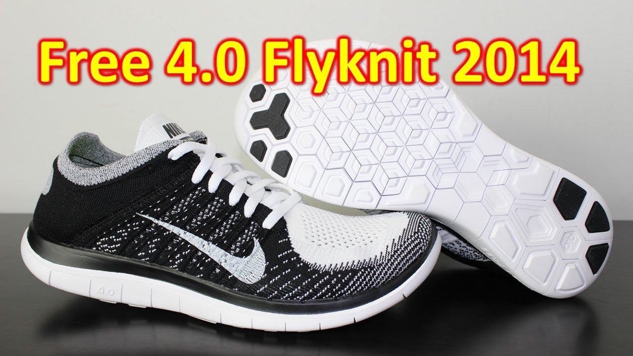 Nike Free 4.0 Flyknit 2014 Black/White - Unboxing + On Feet