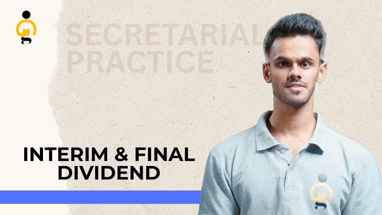 Interim & Final Dividend | Class 12th SP | BrightGenEdu | #interimdividend