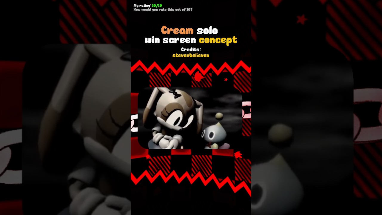 Outcome Memories - Cream Solo Win Screen Concept. #sonic #roblox #robloxhorror #sonicexe